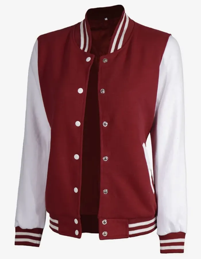 Women's Varsity Letterman Baseball Bomber Jacket