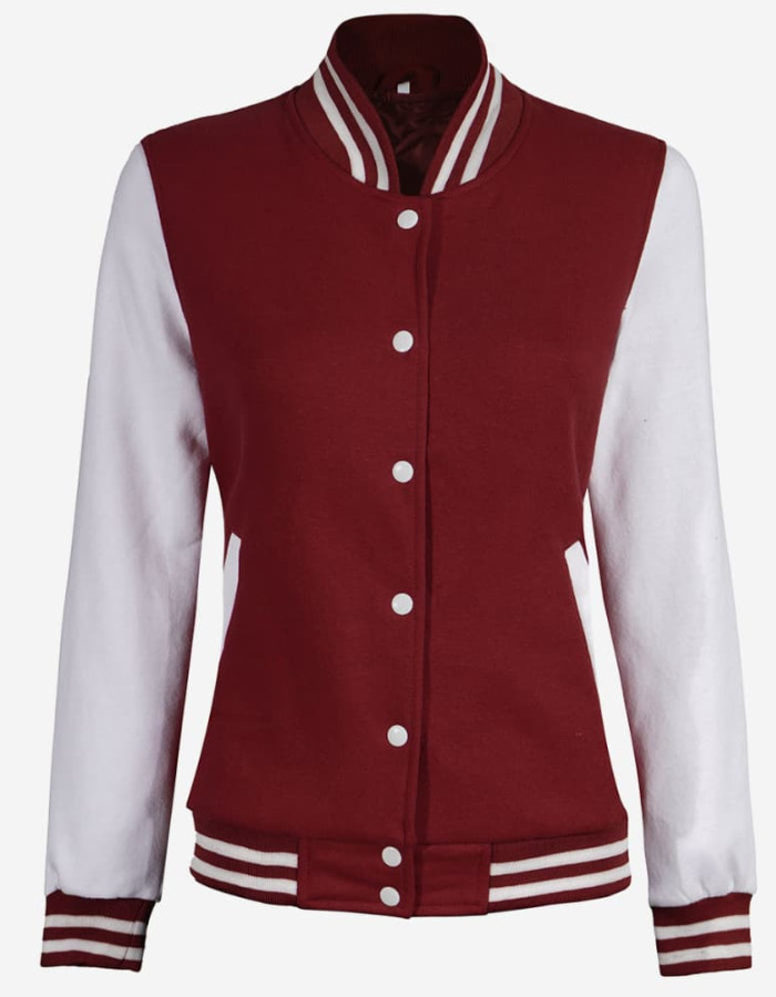 Women's Varsity Letterman Baseball Bomber Jacket Women's Varsity Letterman Baseball Bomber Jacket