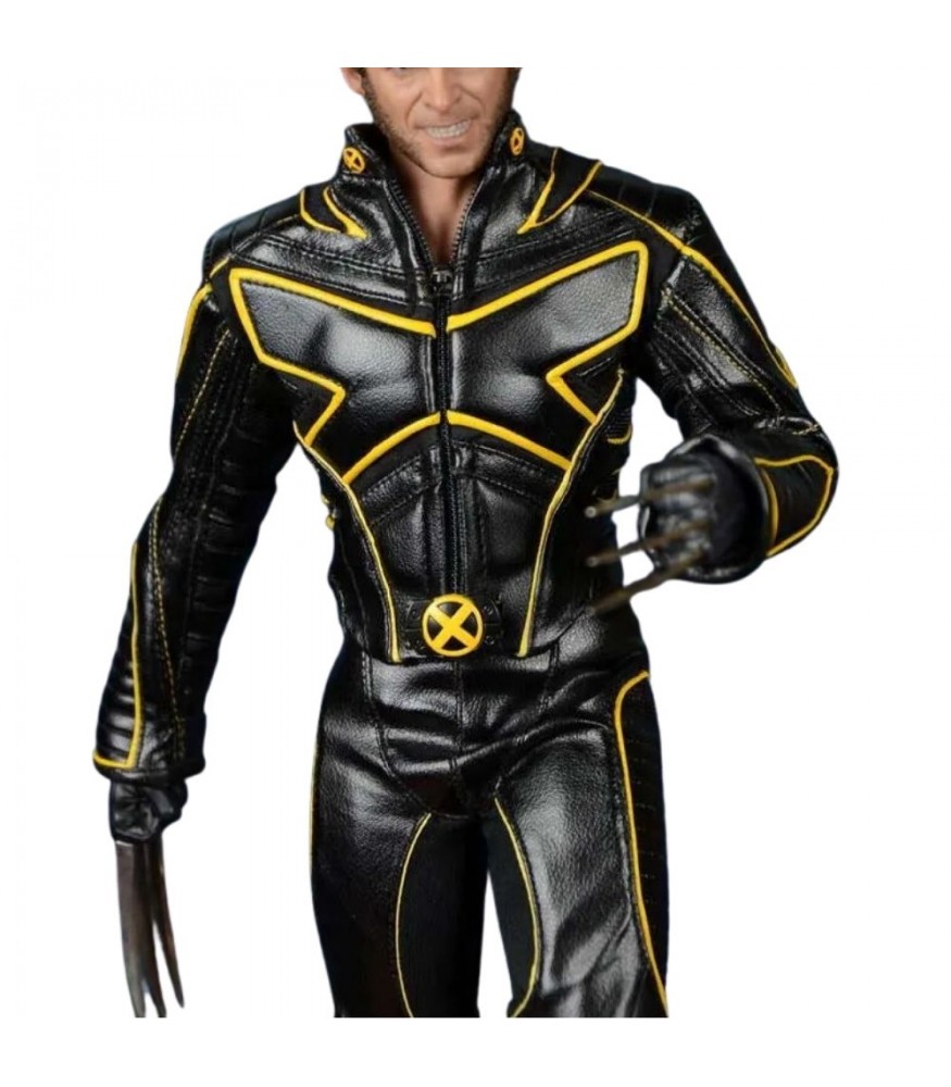 thumbnail image 2 of Retailer Of Awesomeness Wolverine Faux Leather Jacket – Brown X-Men Movie Logan Costume (Hugh Jackman Origins Style) 2 of 6