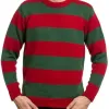 A NIGHTMARE ON ELM STREET FREDDY KRUEGER STRIPED SWEATER