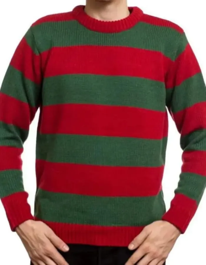A NIGHTMARE ON ELM STREET FREDDY KRUEGER STRIPED SWEATER