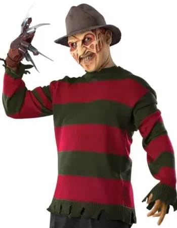A NIGHTMARE ON ELM STREET FREDDY KRUEGER STRIPED SWEATER
