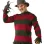 A NIGHTMARE ON ELM STREET FREDDY KRUEGER STRIPED SWEATER