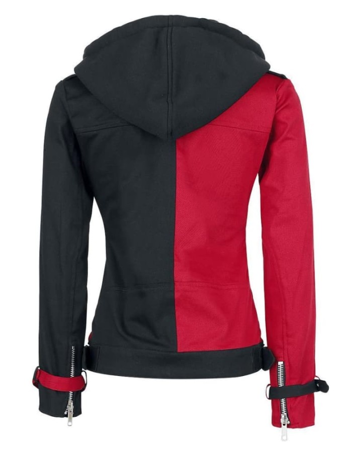 Suicide Squad Harley Quinn Red and Black Jacket