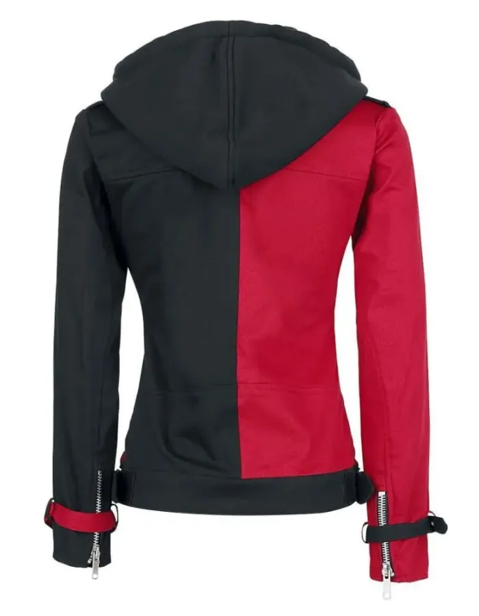 Suicide Squad Harley Quinn Red and Black Jacket Suicide Squad Harley Quinn Red and Black Jacket
