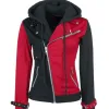 Suicide Squad Harley Quinn Red and Black Jacket Suicide Squad Harley Quinn Red and Black Jacket
