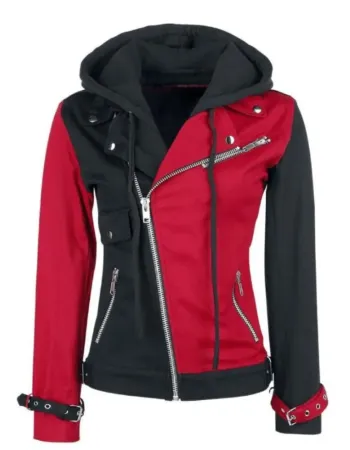 Suicide Squad Harley Quinn Red and Black Jacket