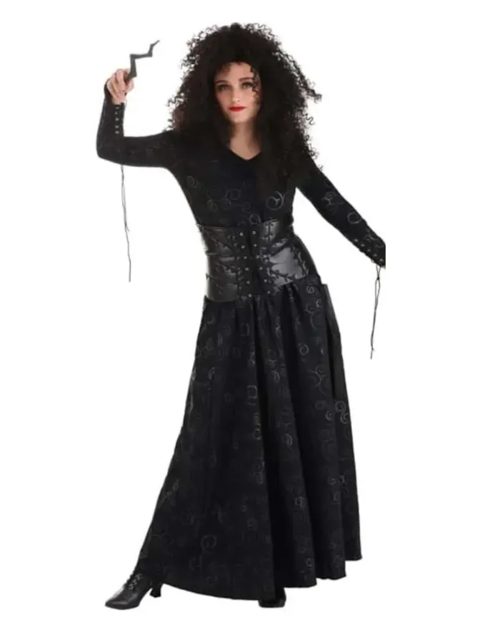HARRY POTTER BELLATRIX LESTRANGE BLACK VEST
