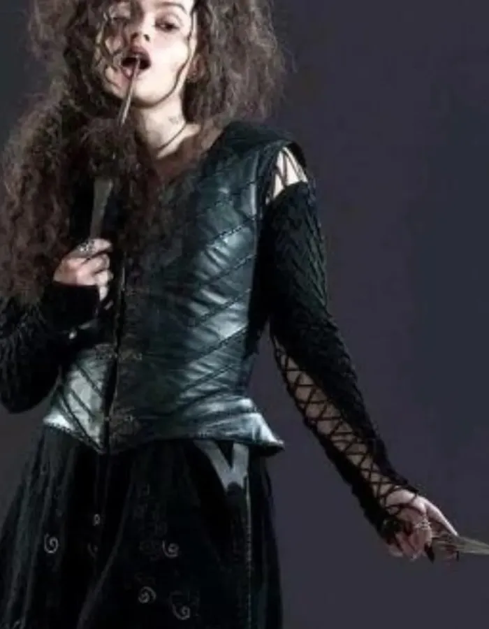 HARRY POTTER BELLATRIX LESTRANGE BLACK VEST