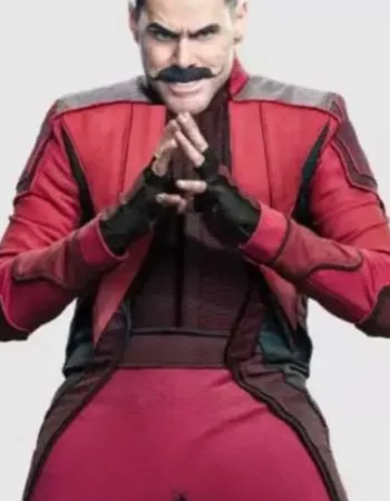 SONIC THE HEDGEHOG JIM CARREY RED JACKET