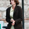 Asteroid City Maya Hawke Brown Wool Blazer