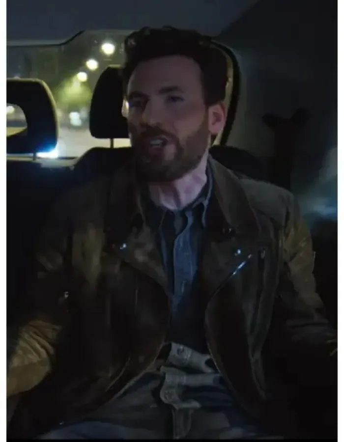 Ghosted Chris Evans (Cole) Suede Leather Jacket