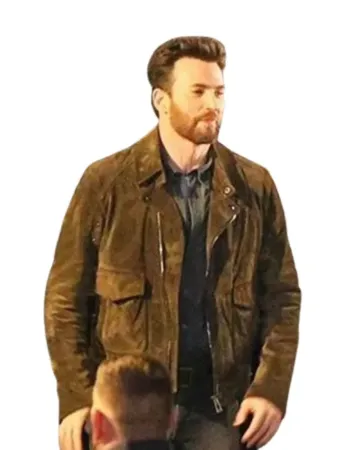 Ghosted Chris Evans (Cole) Suede Leather Jacket