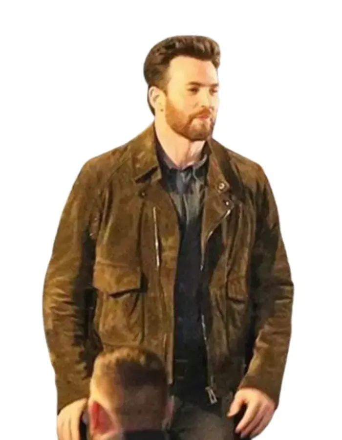Ghosted Chris Evans (Cole) Suede Leather Jacket
