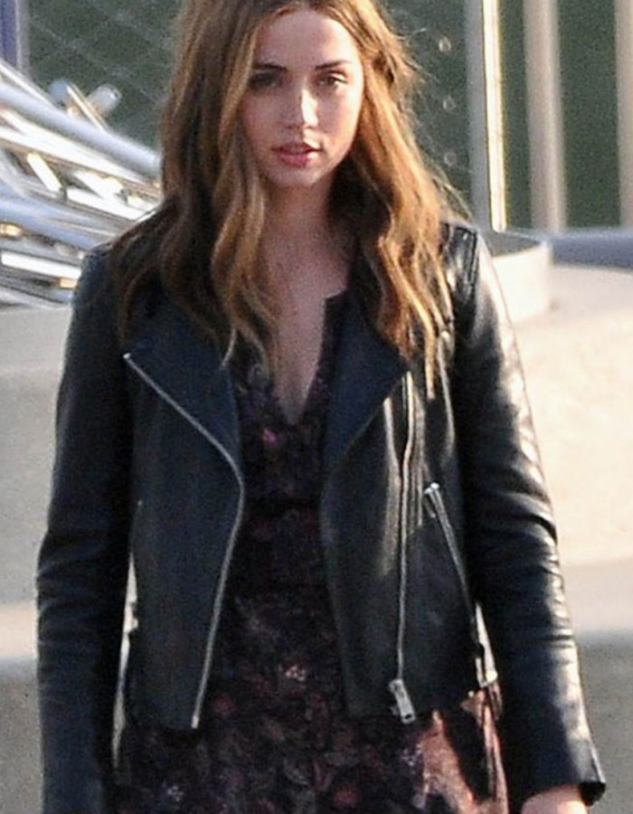 Ghosted Ana De Armas (Marta Cabrera) Leather Jacket
