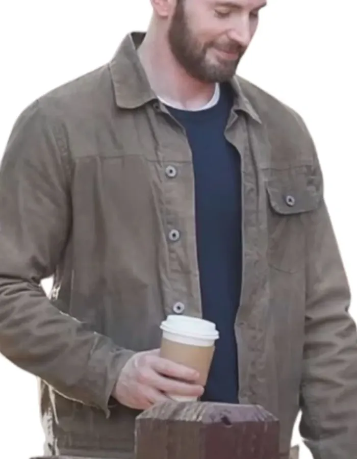 Ghosted Chris Evans (Cole) Brown Cotton Jacket