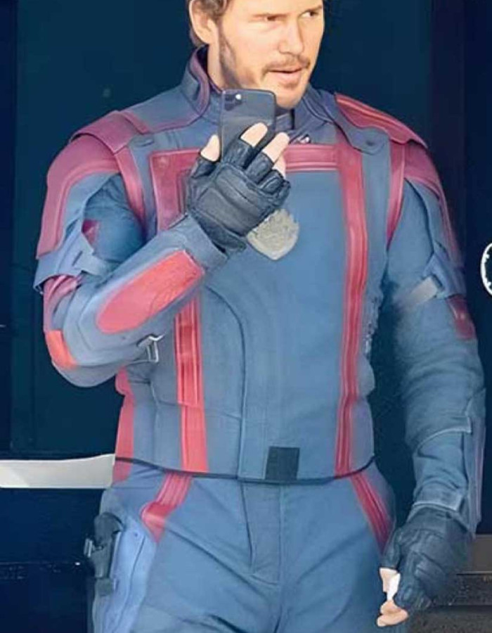 Guardians of the Galaxy 3 2023 Chris Pratt (Peter Quill) Leather Jacket