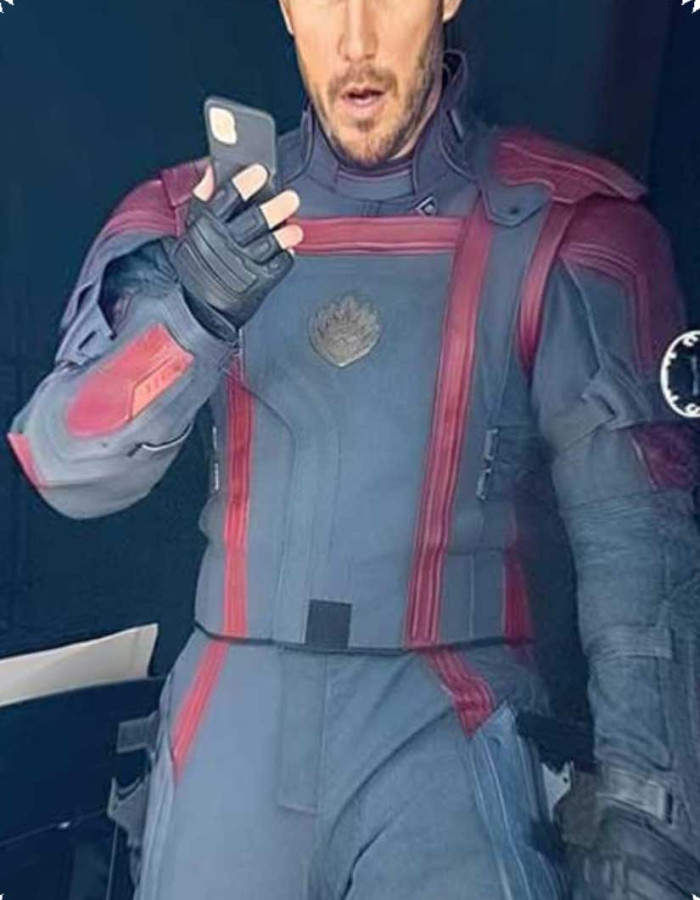 Guardians of the Galaxy 3 2023 Chris Pratt (Peter Quill) Leather Jacket