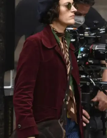 INDIANA JONES 5 PHOEBE WALLER BRIDGE (Helena) MAROON COAT