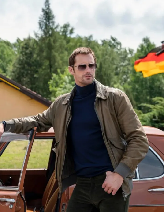 Infinity Pool Alexander Skarsgård (James) Leather Jacket