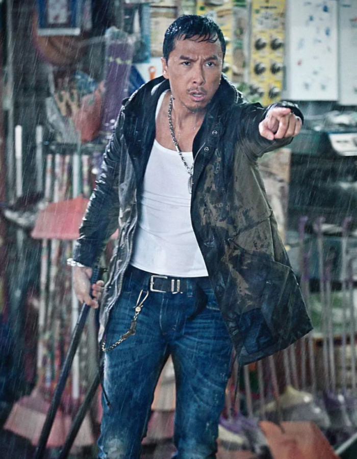 JOHN WICK 4 DONNIE YEN (CAINE) BLACK LEATHER JACKET