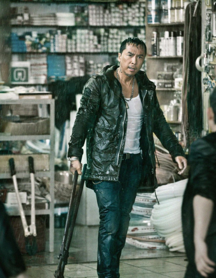 JOHN WICK 4 DONNIE YEN (CAINE) BLACK LEATHER JACKET