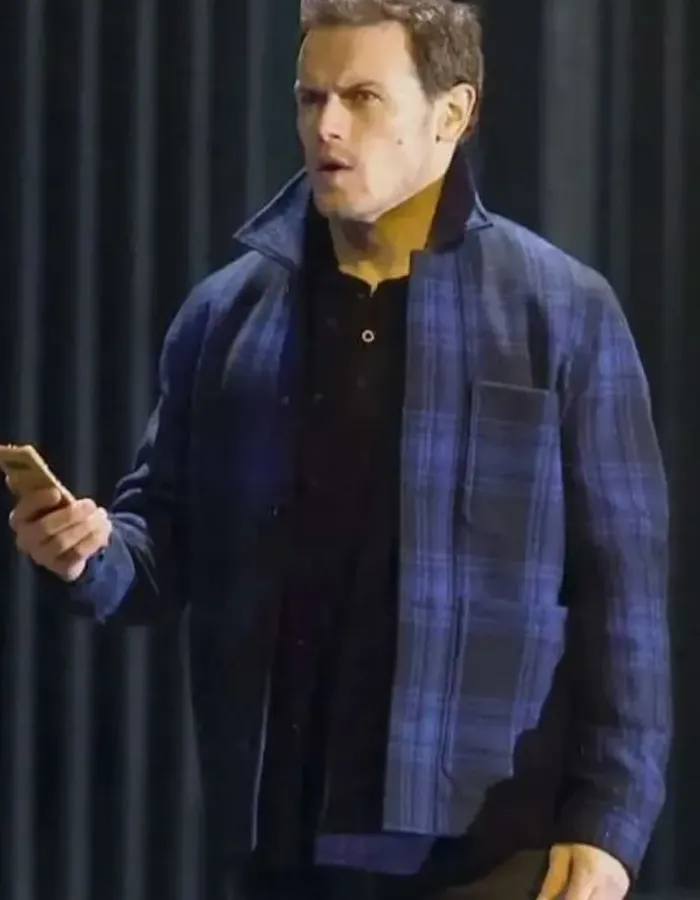 Love Again 2023 Sam Heughan (Rob Burns) Wool Jacket