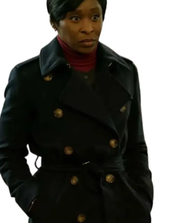 Luther the Fallen Sun Cynthia Erivo (Odette Raine) Wool Coat