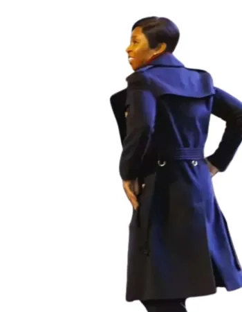 Luther the Fallen Sun Cynthia Erivo (Odette Raine) Wool Coat