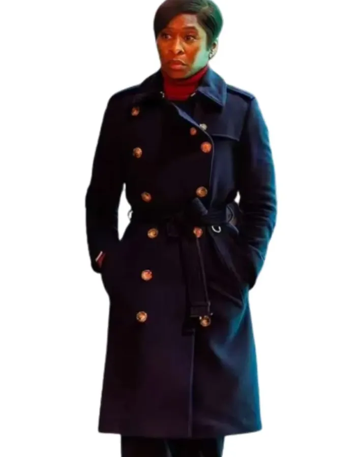Luther the Fallen Sun Cynthia Erivo (Odette Raine) Wool Coat