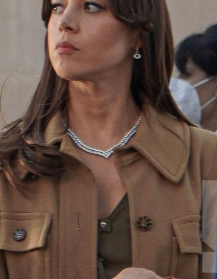 Operation Fortune Aubrey Plaza (Sarah) Wool Coat