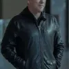 Rabbit Hole 2023 Kiefer Sutherland (John Weir) Black Leather Jacket