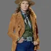 Ride 2023 Nancy Travis (Isabel McMurray) Brown Suede Leather Coat