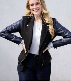 The Love Club 2023 Brittany Bristow (Nicole Everett) Black Jacket