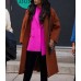 The Love Club 2023 Chantel Riley (Lauren Bishop) Brown Wool Coat