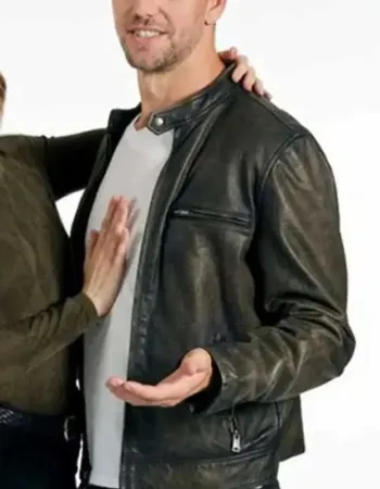 The Love Club 2023 Brett Donahue (Noah Bailey) Black Leather Jacket