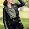 The Love Club 2023 Camille Stopps (Tara Williams) Black Leather Jacket