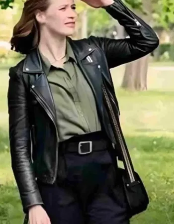 The Love Club 2023 Camille Stopps (Tara Williams) Black Leather Jacket