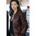 The Meg Bingbing Li (Suyin) Brown Leather Jacket