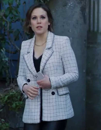 The Wedding Cottage 2023 Erin Krakow (Vanessa Doyle) Wool Blazer