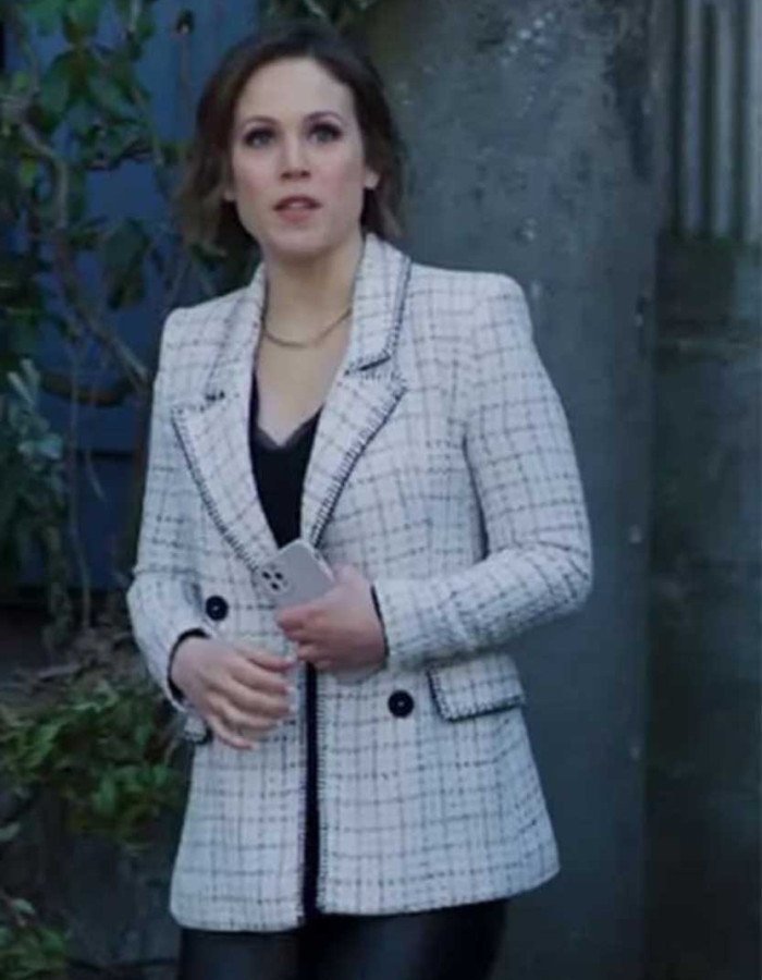 The Wedding Cottage 2023 Erin Krakow (Vanessa Doyle) Wool Blazer The Wedding Cottage 2023 Erin Krakow (Vanessa Doyle) Wool Blazer