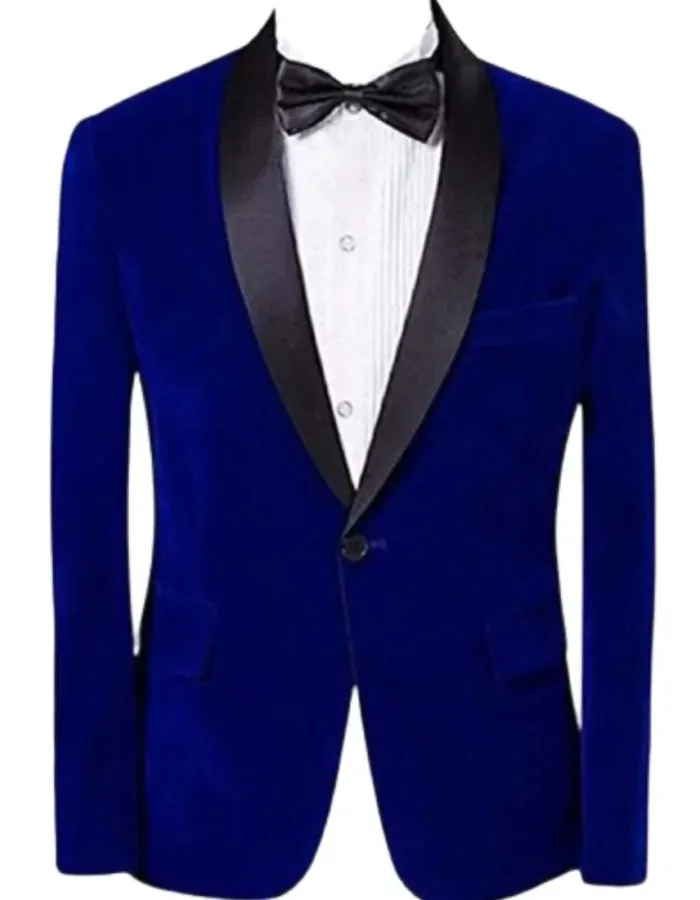 Operation Fortune Hugh Grant (Greg) Blue Velvet coat