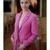 The Blessing Bracelet 2023 Amanda Schull (Dawn Spencer) Pink Wool Coat
