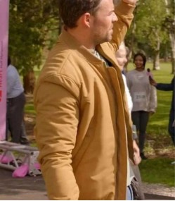 The Love Club 2023 Jesse Hutch (Theo) Brown Wool Jacket