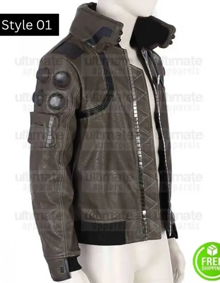 CYBERPUNK 2077 SAMURAI BOMBER LEATHER JACKET