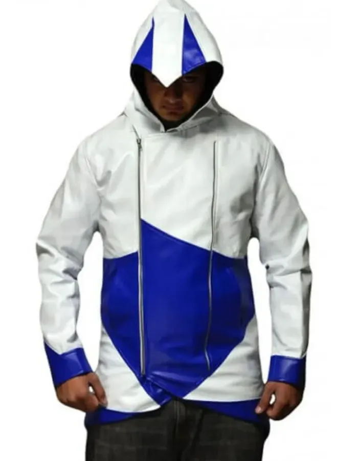Assassin's Creed iii Connor Kenway Cosplay Green/White Costume Jacket