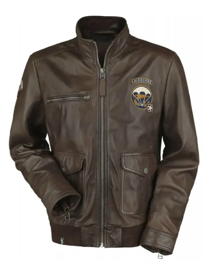 WWII Airborne Call of Duty Leather Jacket WWII Airborne Call of Duty Leather Jacket