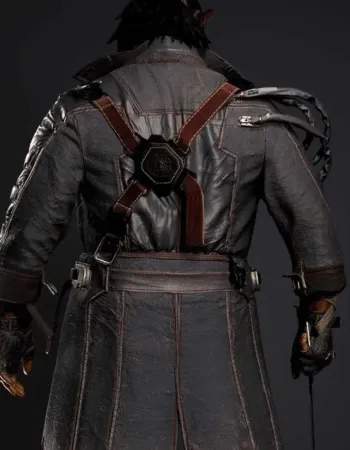 Cyberpunk 2077 Placide Belted Brown Trench Coat Cyberpunk 2077 Placide Belted Brown Trench Coat