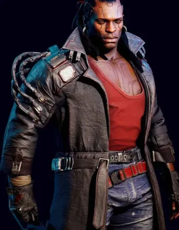 Cyberpunk 2077 Placide Belted Brown Trench Coat