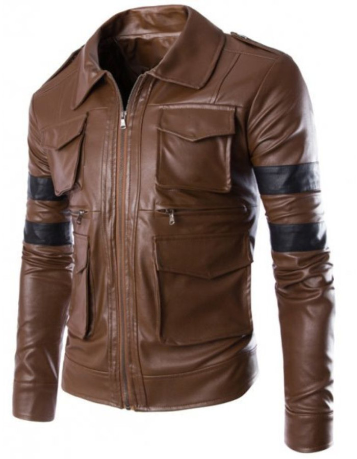Resident Evil 6 Leon S Kennedy Black Replica Jacket Resident Evil 6 Leon S Kennedy Black Replica Jacket